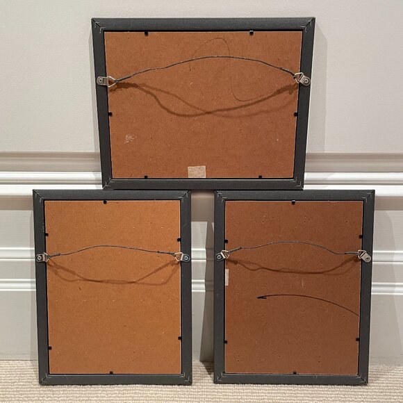 Set of 3 Embroidered Art - Plus Bonus Photo Frame - Picture 8 of 14